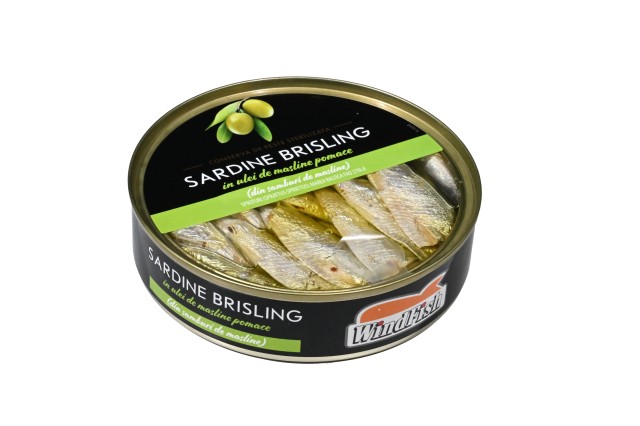 Sardine brisling în ulei de măsline 160g