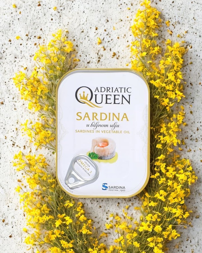 Sardine în ulei vegetal 105g