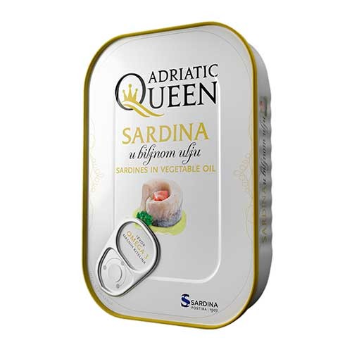 Sardine în ulei vegetal 105g