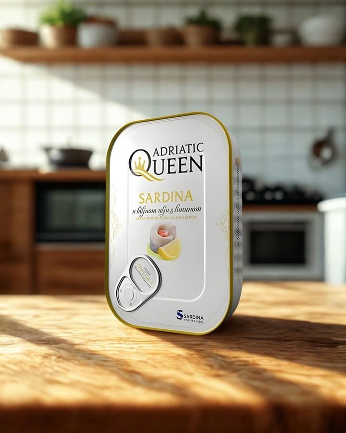 Sardine în ulei vegetal cu lămâie 105g