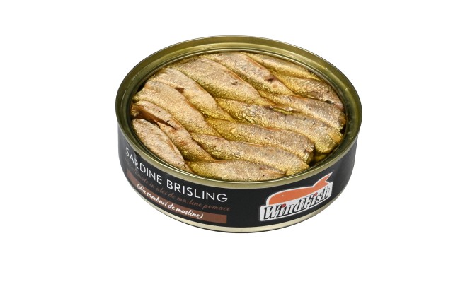 Sardine brisling ușor afumate în ulei măsline 160g